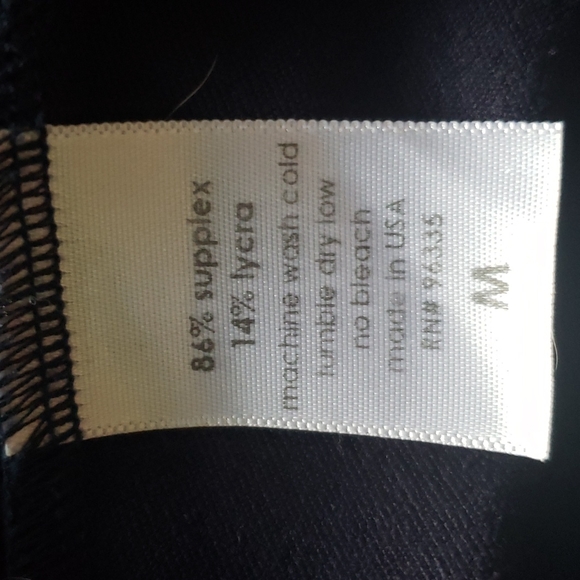 Susana Monaco Black Dress Size M Scoop Neck 3/4 Sleeve Knee Length Stretch - Picture 6 of 6